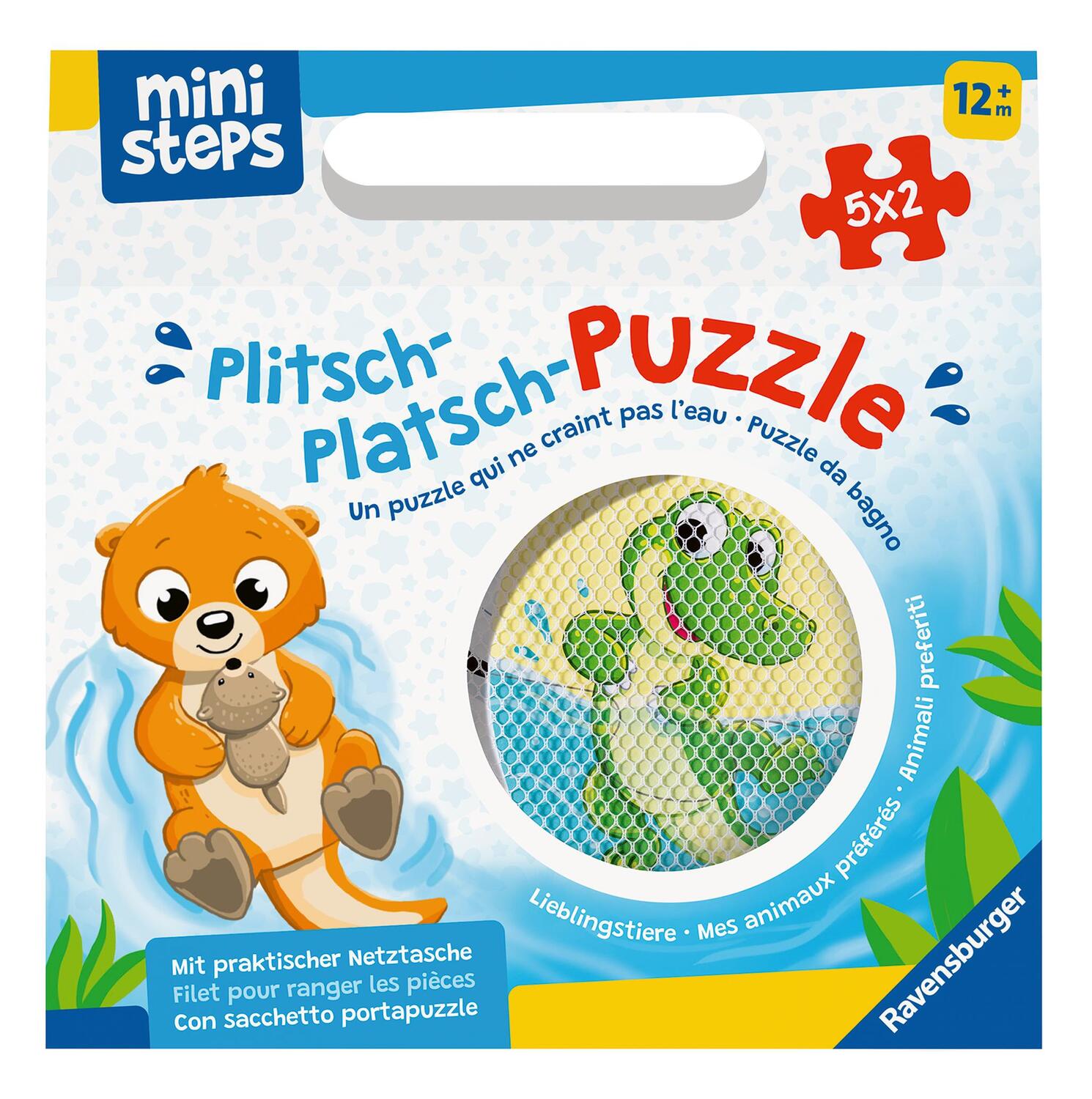 Cover: 4005556045891 | Ravensburger ministeps 4589 Plitsch-Platsch-Puzzle Lieblingstiere -...