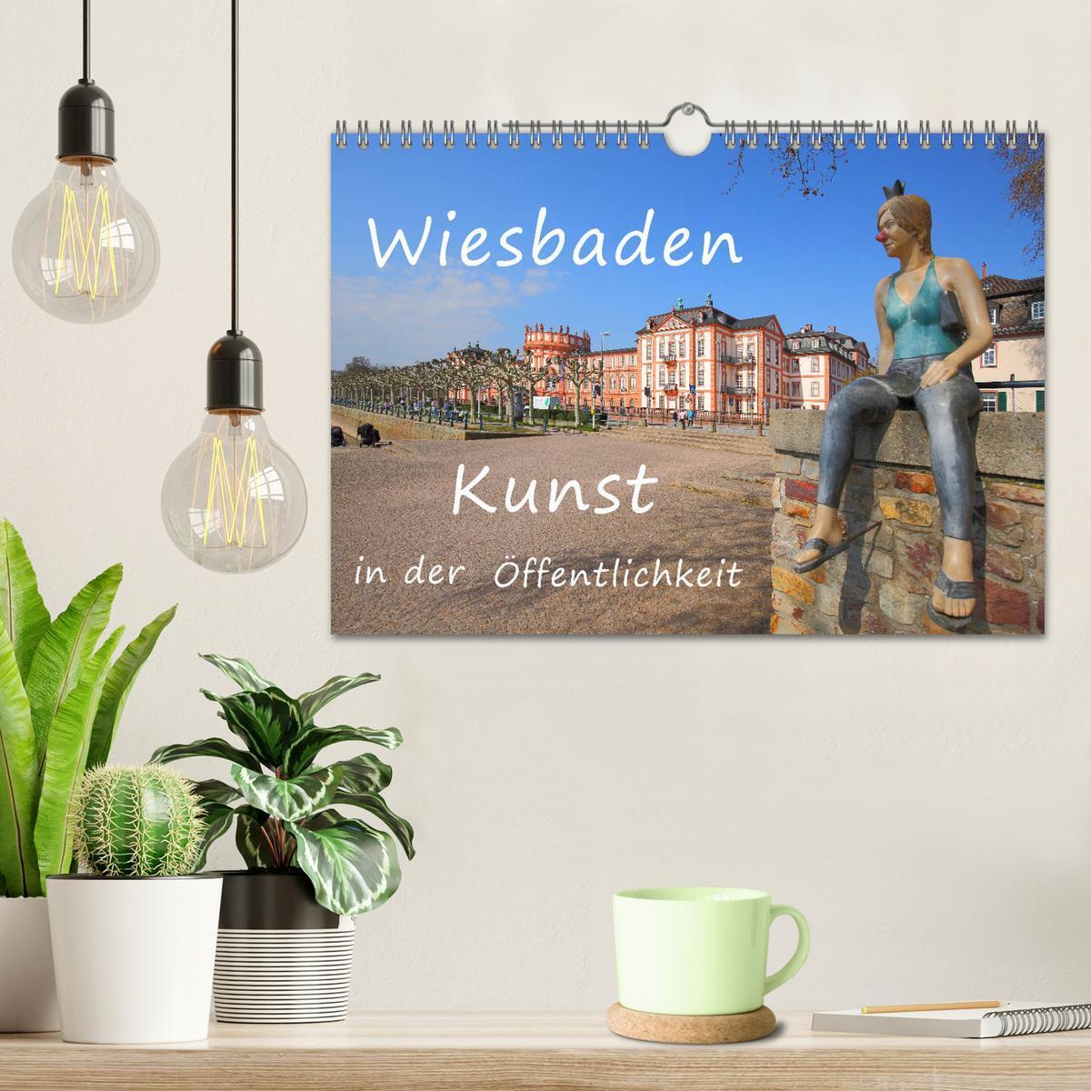 Bild: 9783435130276 | Wiesbaden Kunst in der Öffentlichkeit (Wandkalender 2025 DIN A4...