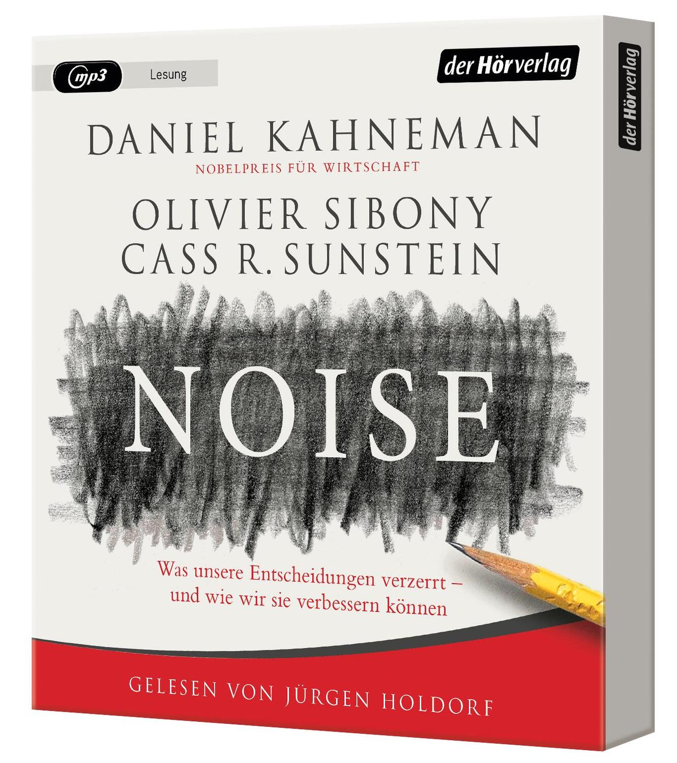 Bild: 9783844541144 | Noise | Daniel Kahneman (u. a.) | MP3 | 2 Audio-CDs | Deutsch | 2021