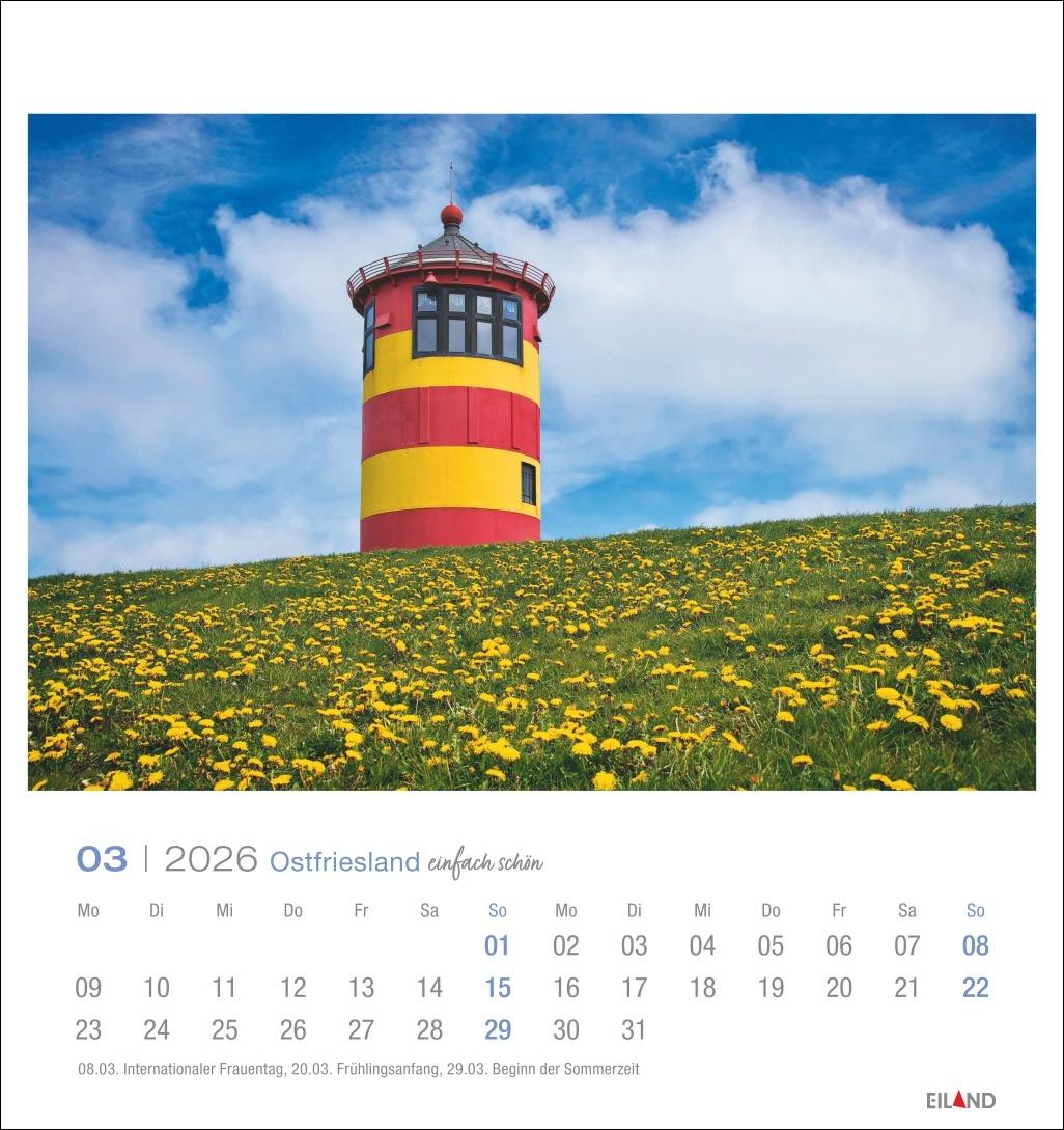 Bild: 9783964024091 | Ostfriesland Postkartenkalender 2026 - einfach schön | Eiland | 13 S.