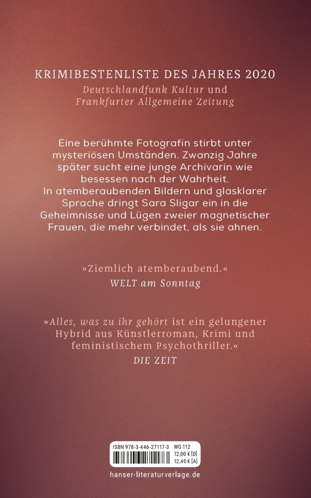 Bild: 9783446271173 | Alles, was zu ihr gehört | Roman | Sara Sligar | Taschenbuch | 432 S.