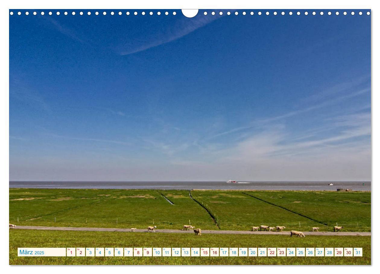 Bild: 9783435428526 | Cuxhaven, Landschaften zwischen Küste und Heide (Wandkalender 2025...