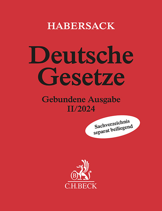 Cover: 9783406818318 | Deutsche Gesetze Gebundene Ausgabe II/2024 | Mathias Habersack (u. a.)