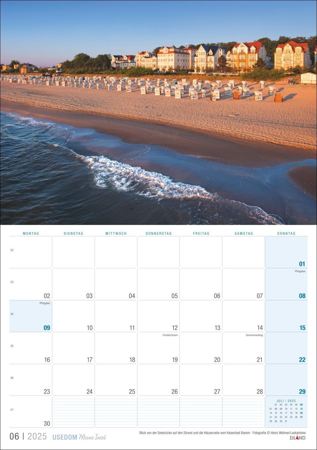 Bild: 9783964023490 | Usedom ...meine Insel Kalender 2025 | Eiland | Kalender | 13 S. | 2025