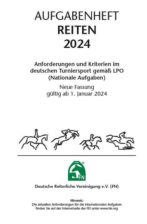 Cover: 9783885429654 | Aufgabenheft - Reiten 2024 | Inhalt (ohne Ordner) | V. | Stück | 2024