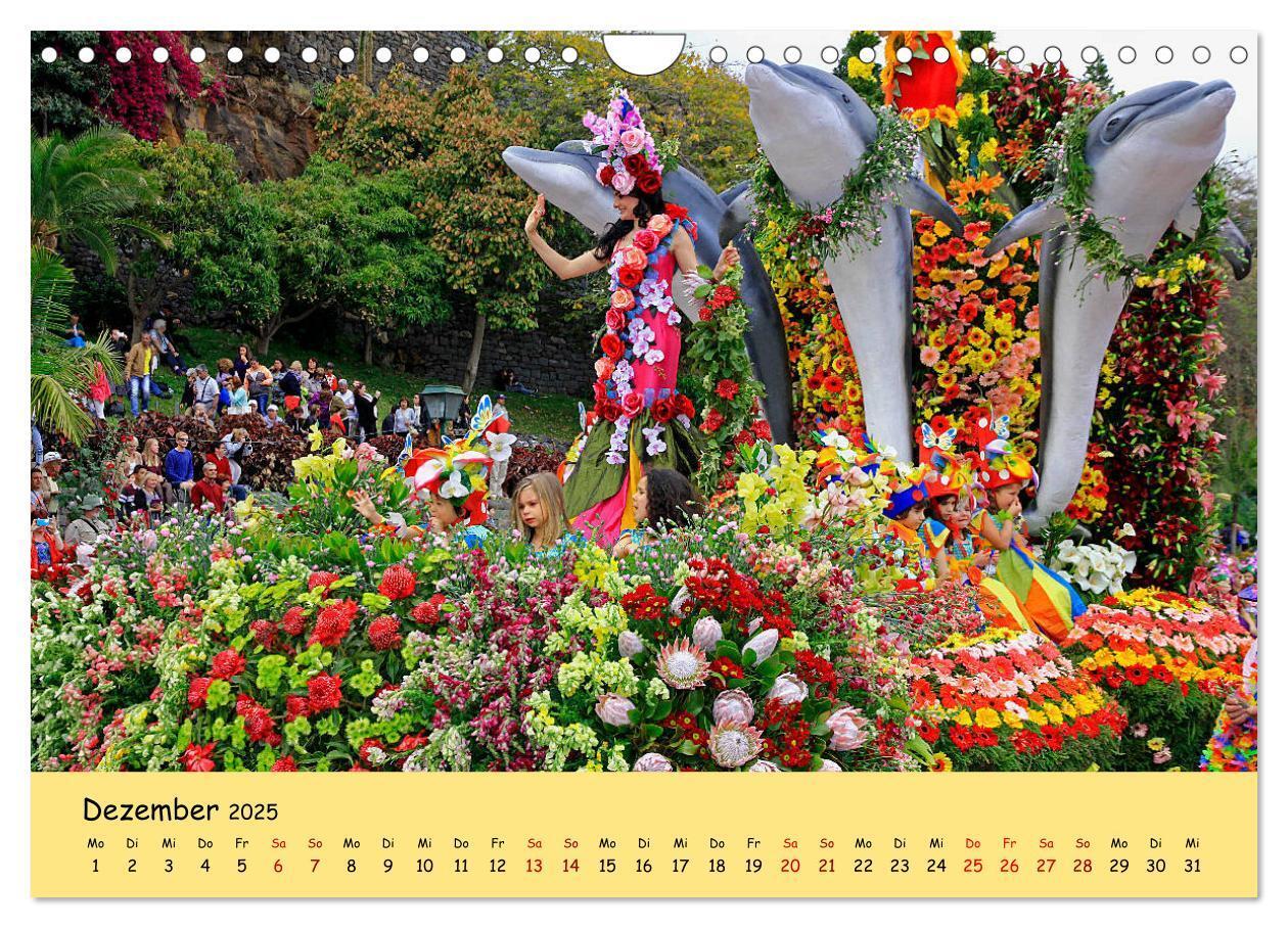 Bild: 9783435457687 | Blumenfest auf Madeira (Wandkalender 2025 DIN A4 quer), CALVENDO...