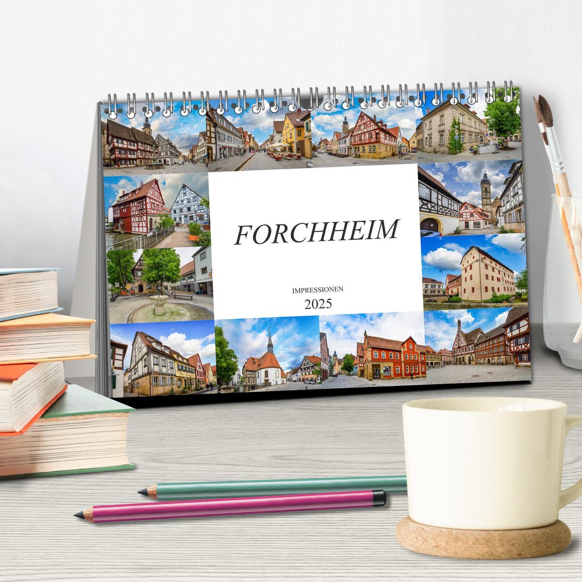 Bild: 9783435226559 | Forchheim Impressionen (Tischkalender 2025 DIN A5 quer), CALVENDO...