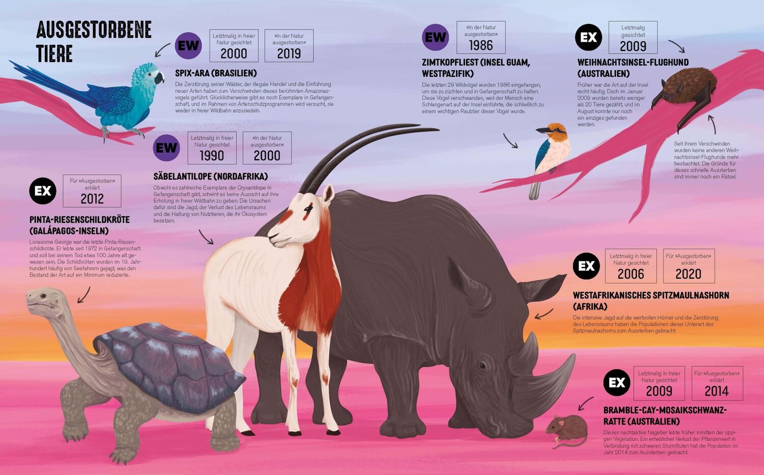 Bild: 9783038762737 | Atlas der bedrohten Tiere | Die rote Liste der Weltnaturschutzunion