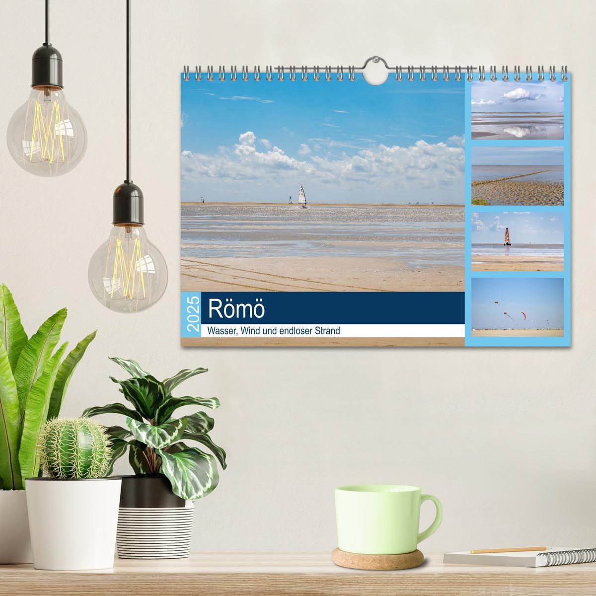 Bild: 9783435225736 | Römö - Wasser, Wind und endloser Strand (Wandkalender 2025 DIN A4...