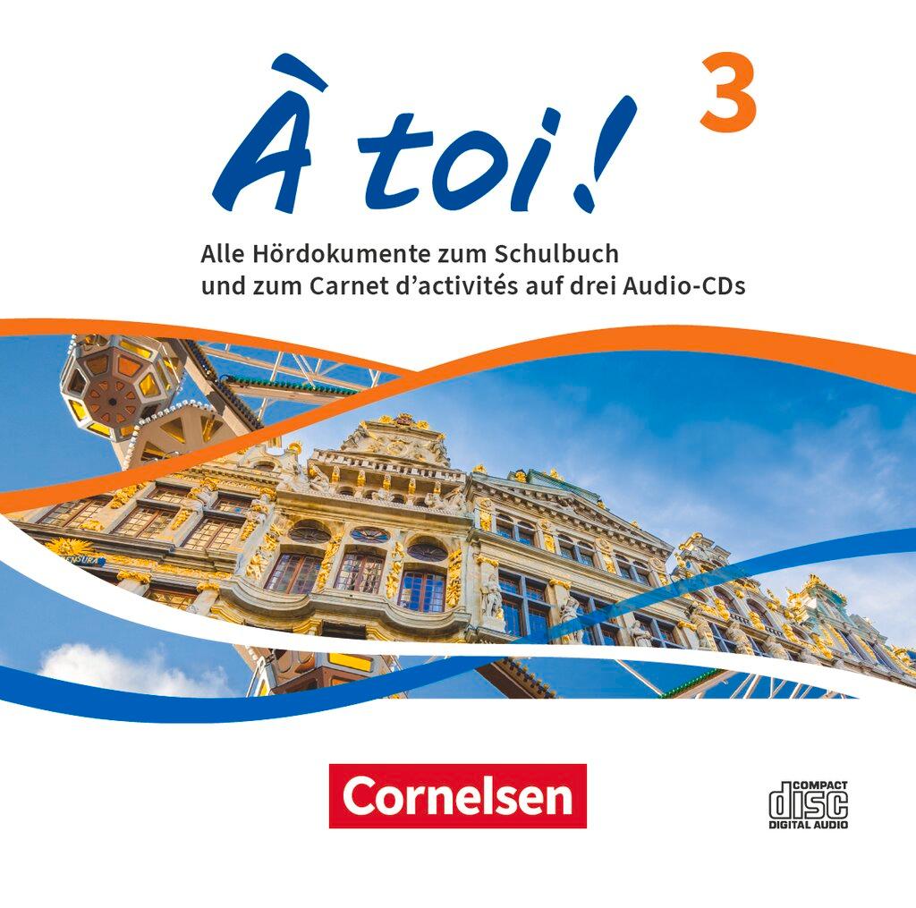 Cover: 9783061231774 | À toi ! Band 3: Audio-CDs - Audiomaterial zum Schulbuch und Carnet...