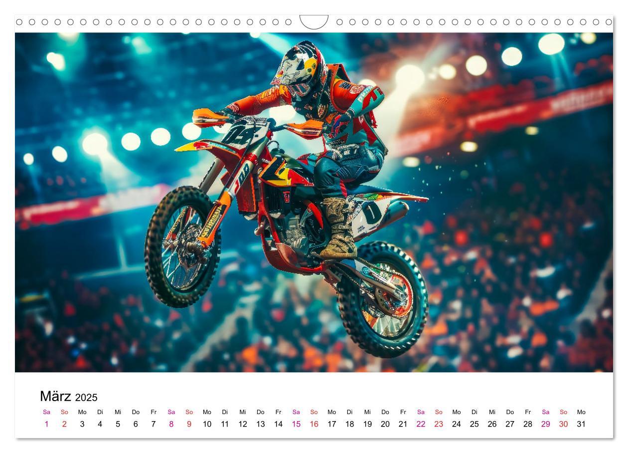 Bild: 9783457148013 | Motocross Erlebnisse (Wandkalender 2025 DIN A3 quer), CALVENDO...