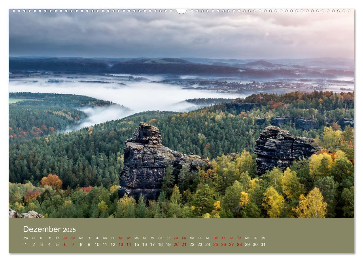 Bild: 9783383939969 | Auf den Bergen der Sächsischen Schweiz (Wandkalender 2025 DIN A2...