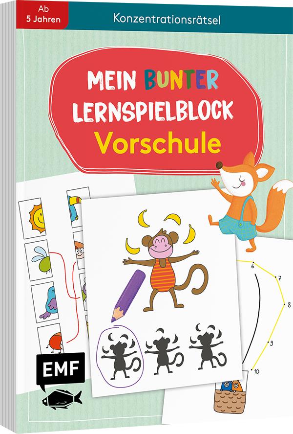 Cover: 9783745910704 | Mein bunter Lernspielblock - Vorschule: Konzentrationsrätsel | Thißen