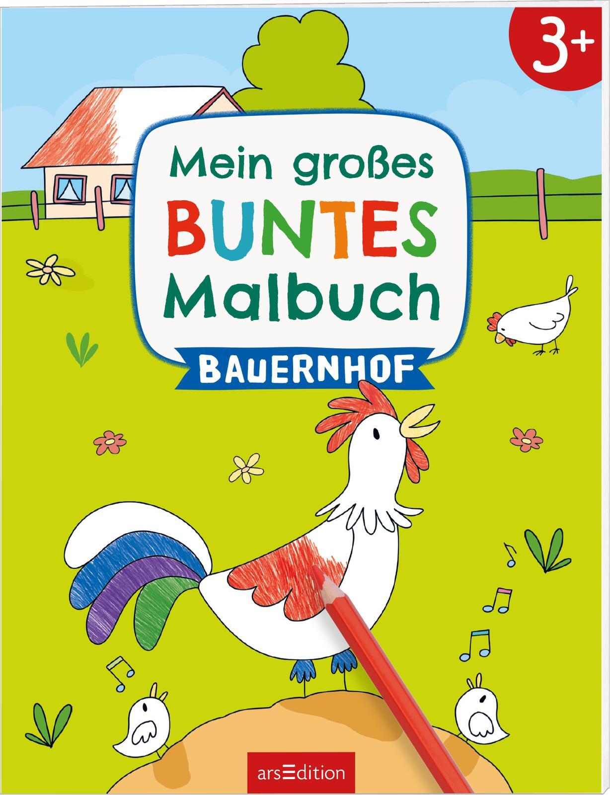 Cover: 9783845856391 | Mein großes buntes Malbuch - Bauernhof | ab 3 Jahren | Marlit Kraus