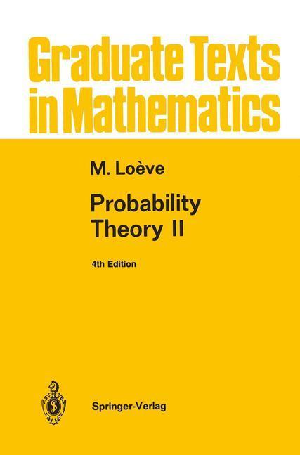 Bild: 9780387902623 | Probability Theory II | M. Loeve | Buch | xvi | Englisch | 1978