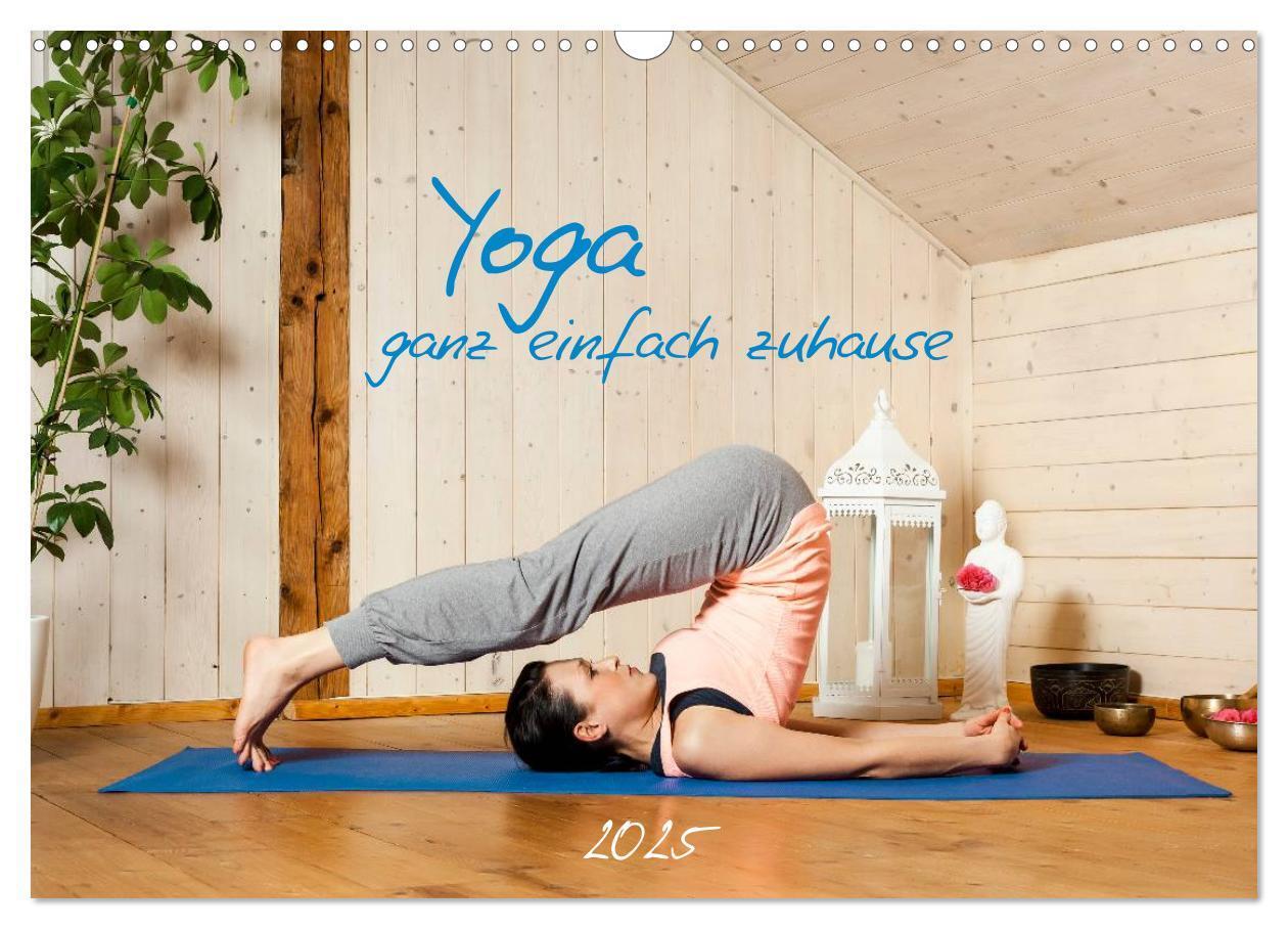 Cover: 9783435561445 | Yoga - ganz einfach zuhause (Wandkalender 2025 DIN A3 quer),...