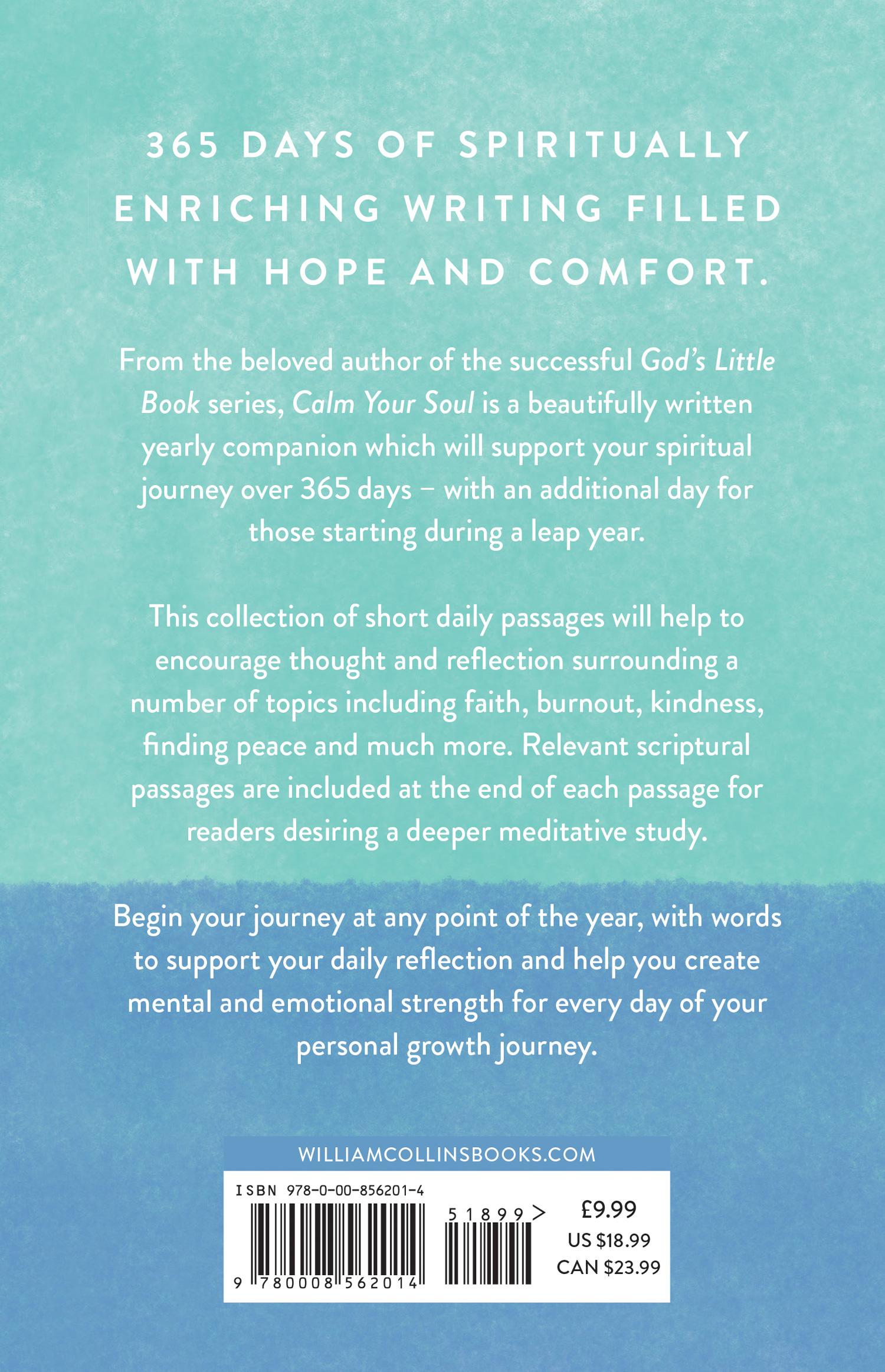 Rückseite: 9780008562014 | Calm Your Soul | A Year of Spiritual Tranquillity | Richard Daly