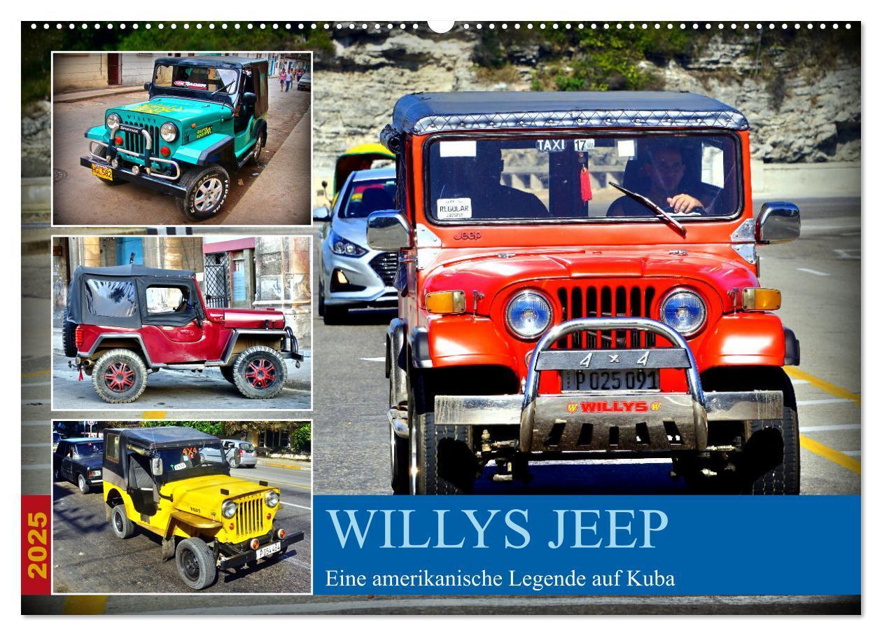 Cover: 9783383785030 | Willys Jeep - Eine amerikanische Legende auf Kuba (Wandkalender...