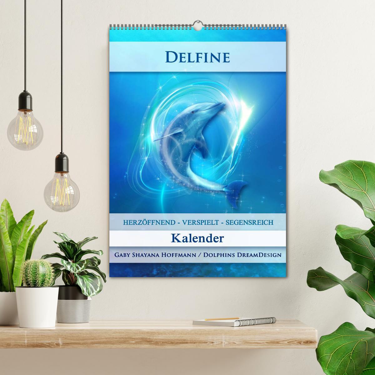 Bild: 9783457083246 | Delfine - Kalender (Wandkalender 2025 DIN A2 hoch), CALVENDO...