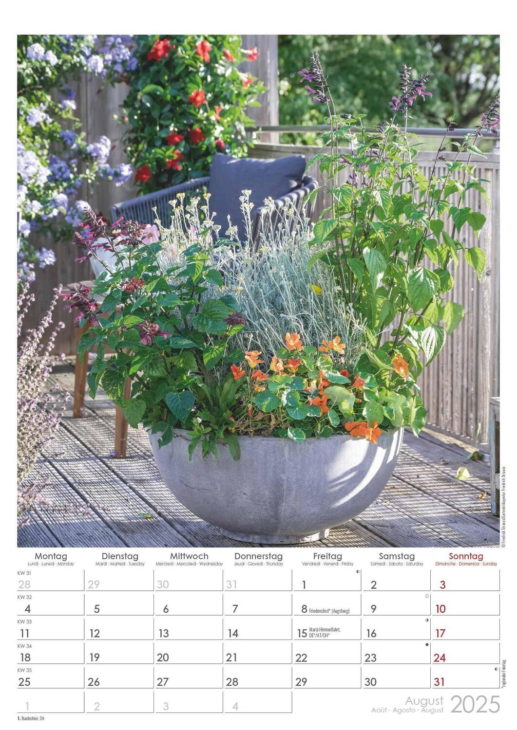 Bild: 4251732342005 | Traumgärten 2025 - Bildkalender A3 (29,7x42 cm) - Beautiful Gardens...