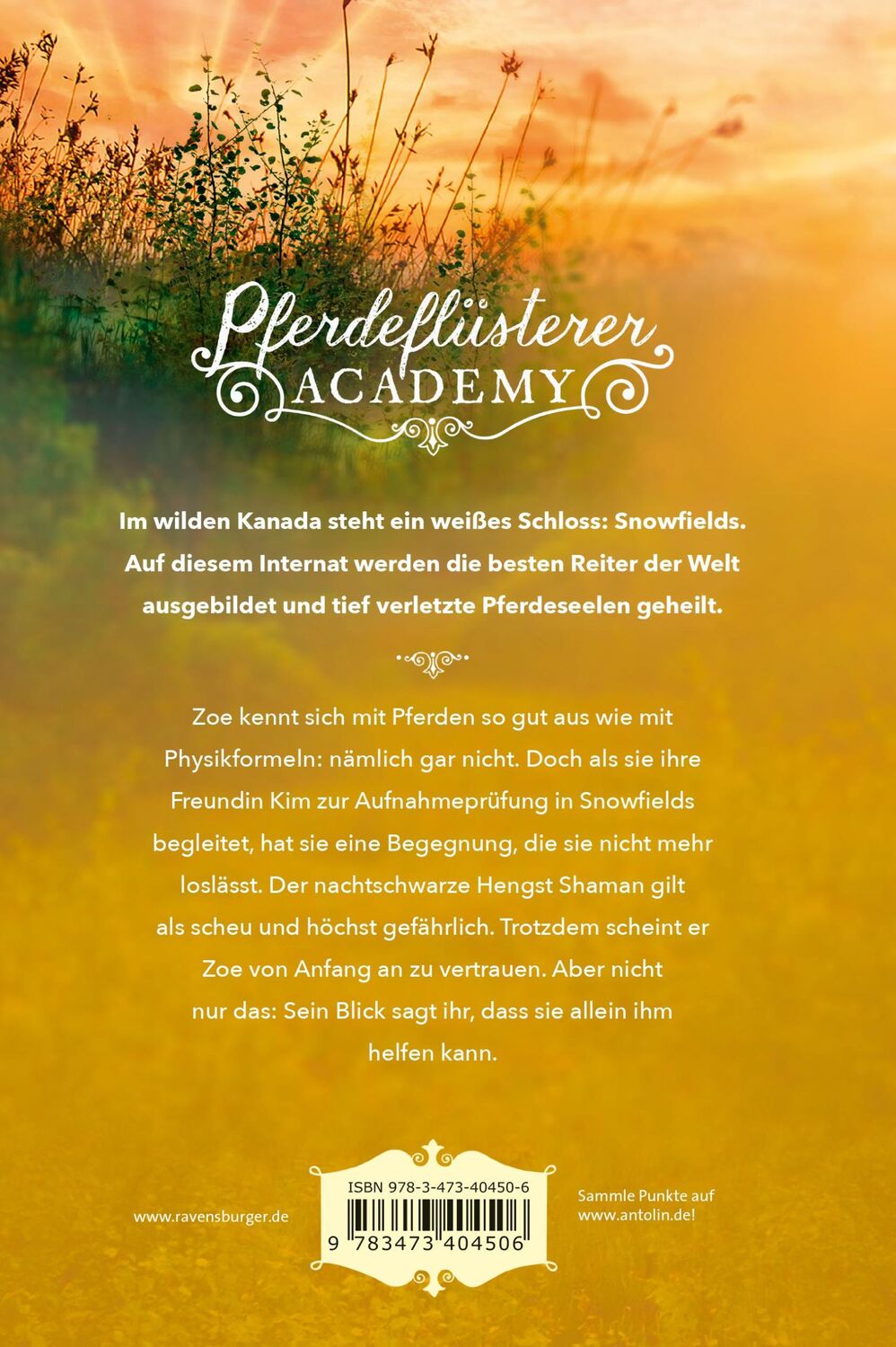 Rückseite: 9783473404506 | Pferdeflüsterer-Academy, Band 1: Reise nach Snowfields | Gina Mayer