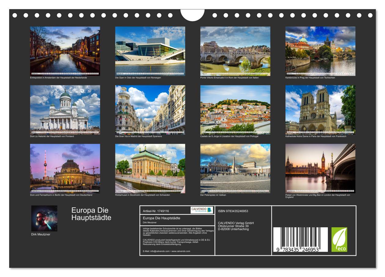 Bild: 9783435246953 | Europa Die Hauptstädte (Wandkalender 2025 DIN A4 quer), CALVENDO...