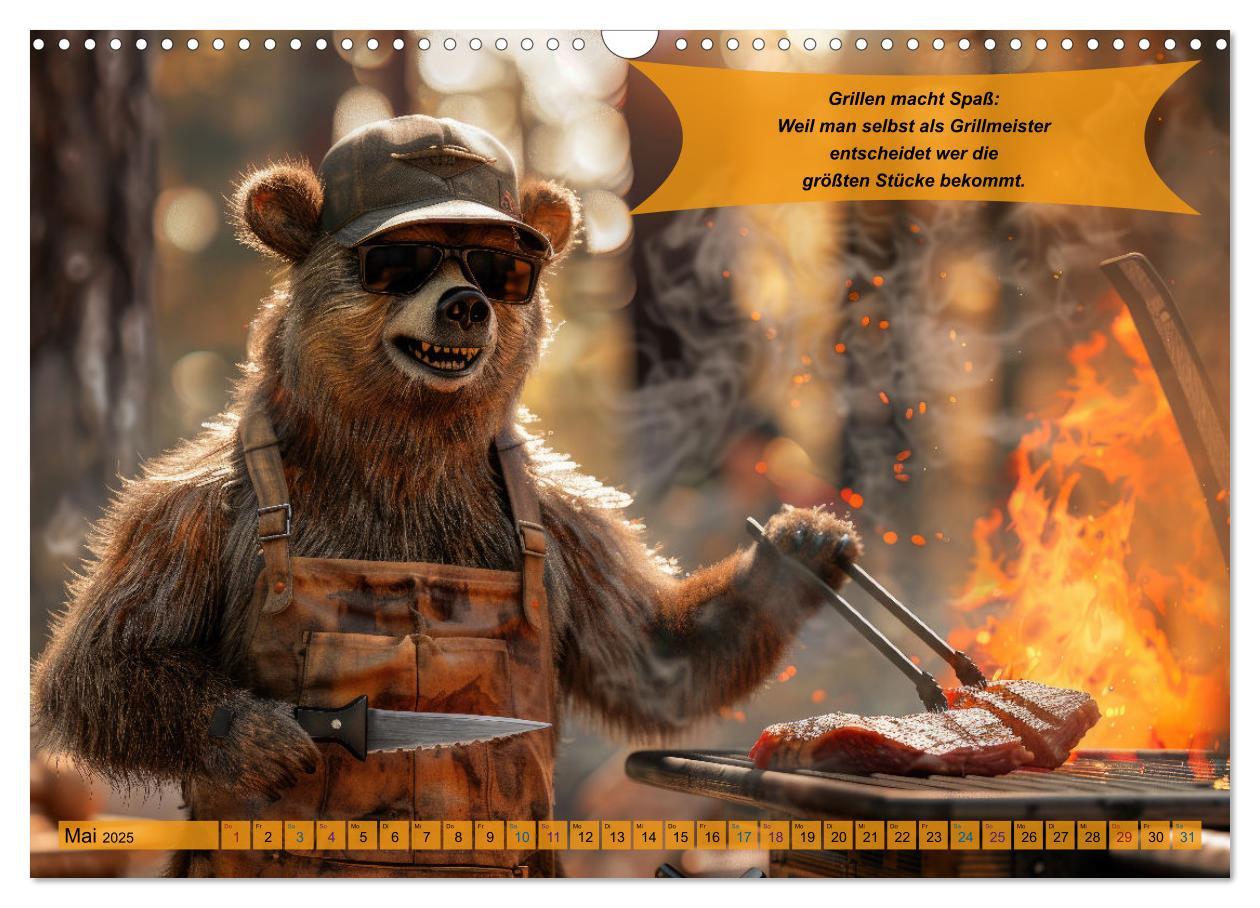 Bild: 9783457168288 | Tierisch lustige Grillmeister (Wandkalender 2025 DIN A3 quer),...