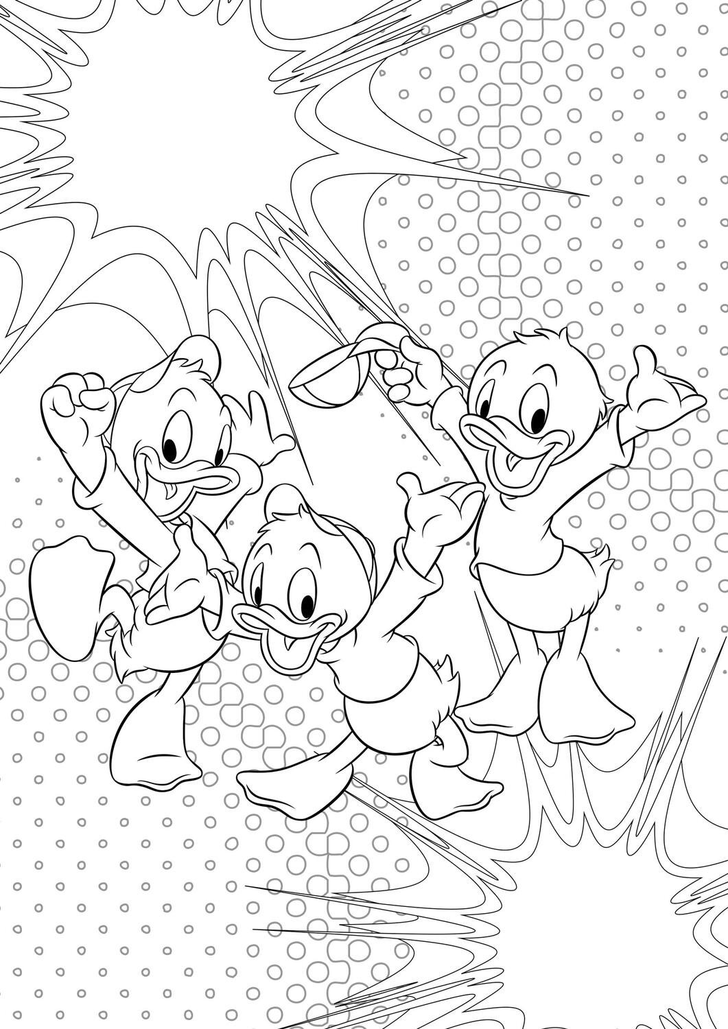 Bild: 9783833244353 | Disney Donald Duck und Freunde: Malblock | Block mit Goldfolienpägung