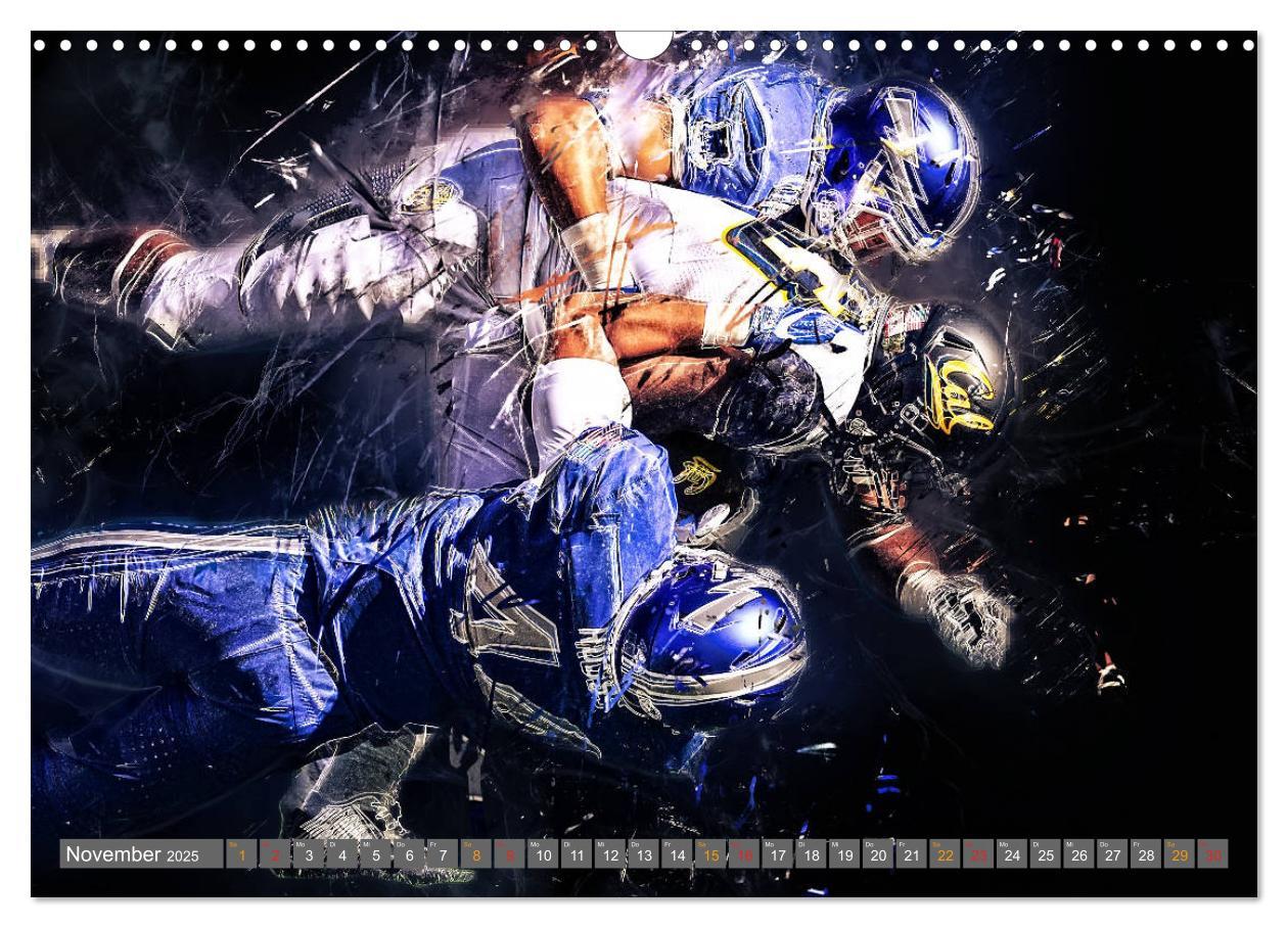 Bild: 9783435329694 | American Football - so cool (Wandkalender 2025 DIN A3 quer),...