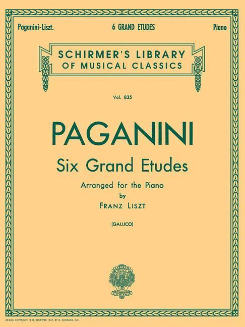 Cover: 73999565508 | 6 Grande Etudes After N. Paganini | P. Gallico | Taschenbuch | Buch