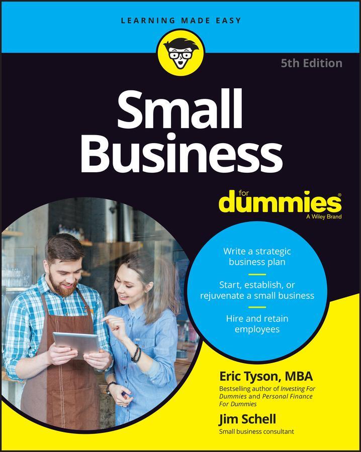 Cover: 9781119490555 | Small Business For Dummies | Eric Tyson (u. a.) | Taschenbuch | 464 S.