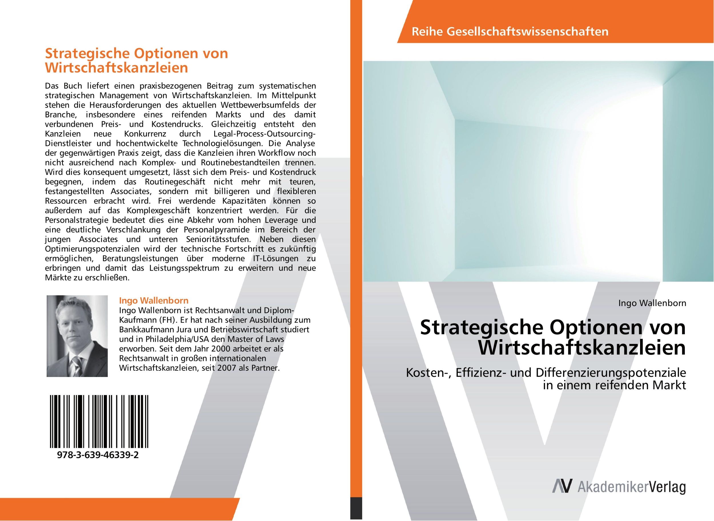 Cover: 9783639463392 | Strategische Optionen von Wirtschaftskanzleien | Ingo Wallenborn