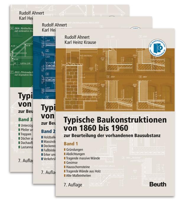 Cover: 9783410211754 | Typische Baukonstruktionen von 1860-1960. Buchpaket/ 3 Bde. | Buch