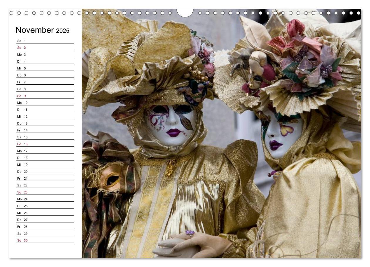 Bild: 9783435552962 | Carnevale di Venezia 2025 (Wandkalender 2025 DIN A3 quer), CALVENDO...