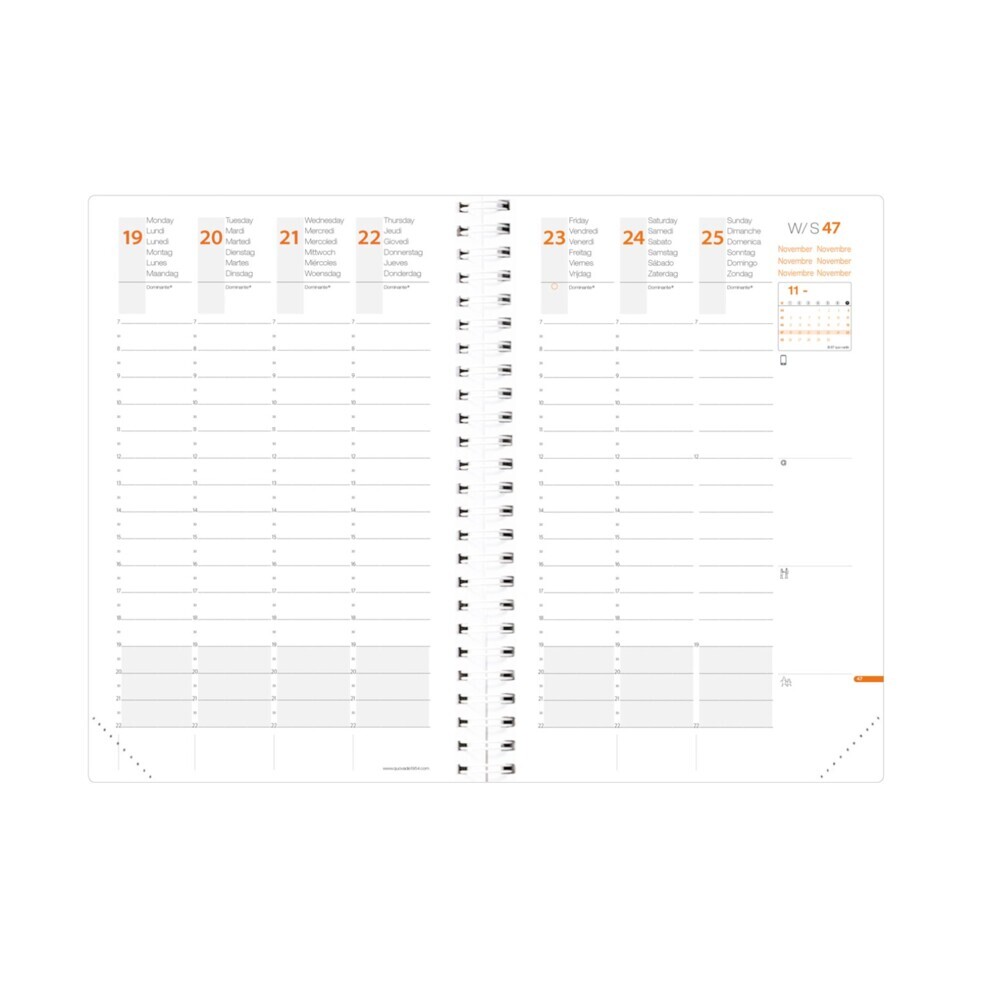 Bild: 3371010459711 | Time&amp;Life ML Pocket weiß | Terminkalender Taschenformat | Kalender