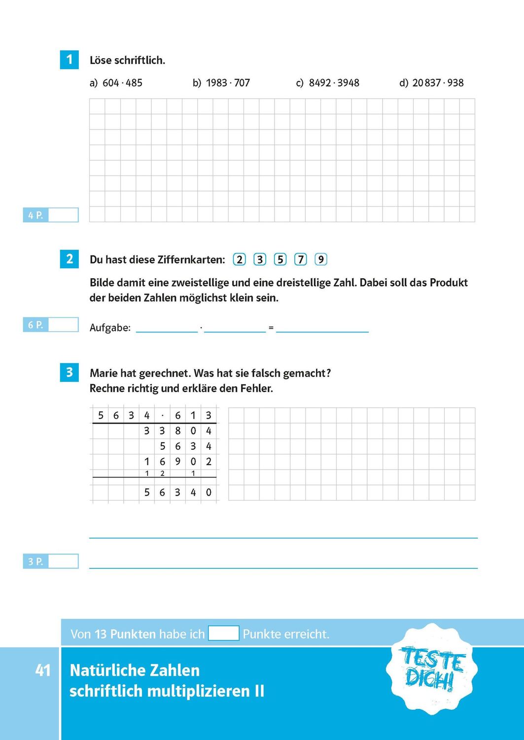 Bild: 9783125626027 | PONS Der große Testblock Mathematik 5./6. Klasse | Taschenbuch | 2024