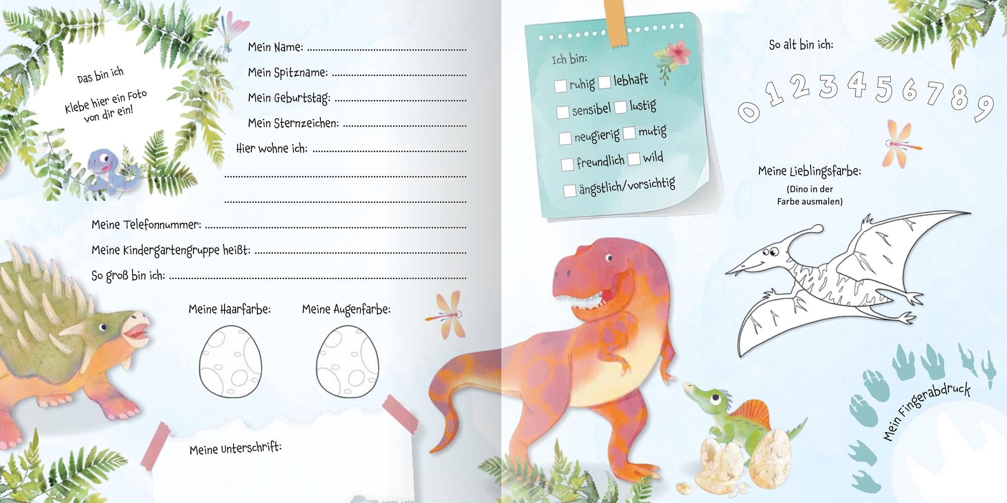 Bild: 9783780665379 | Meine Kindergarten-Freunde | Dinosaurier - mit Metallic-Farbschnitt