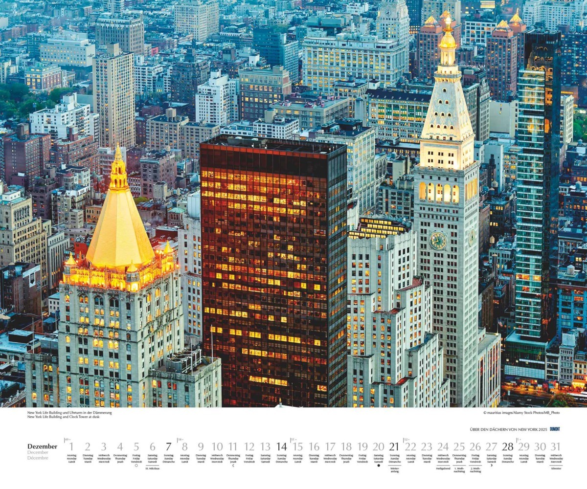 Bild: 4250809653754 | DUMONT - Über den Dächern von New York 2025 Wandkalender, 60x50cm,...