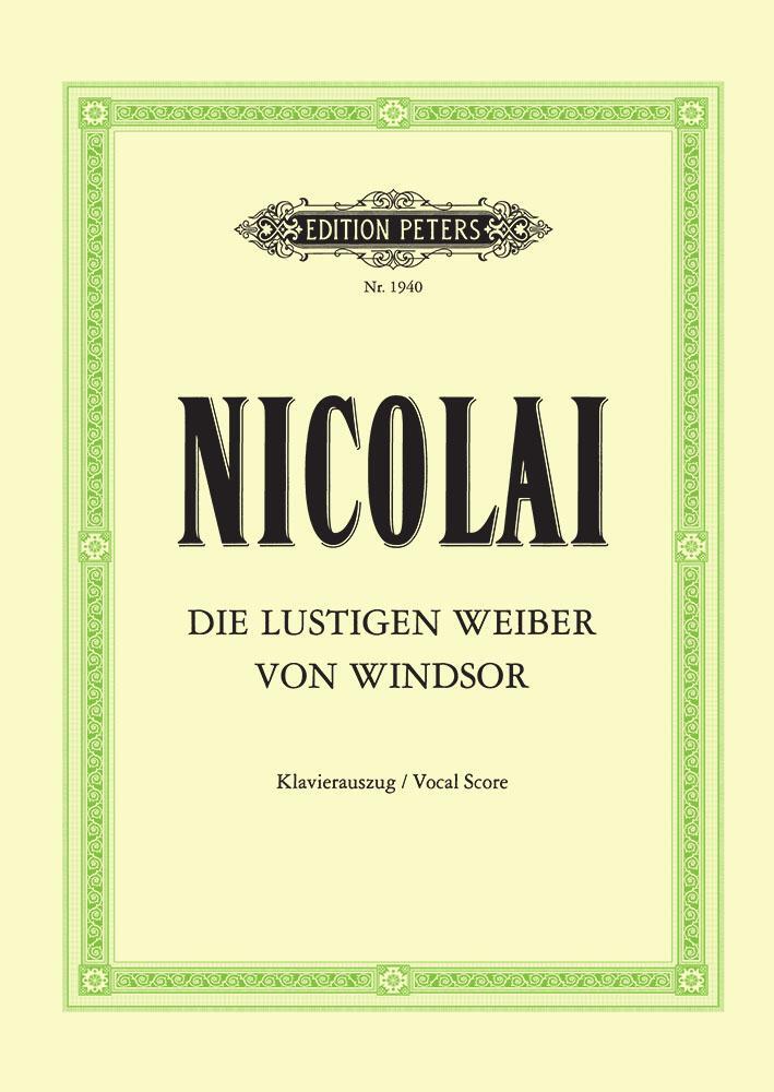 Cover: 9790014008857 | Die Lustigen Weiber Von Windsor (the Merry Wives of Windsor) (Vocal...