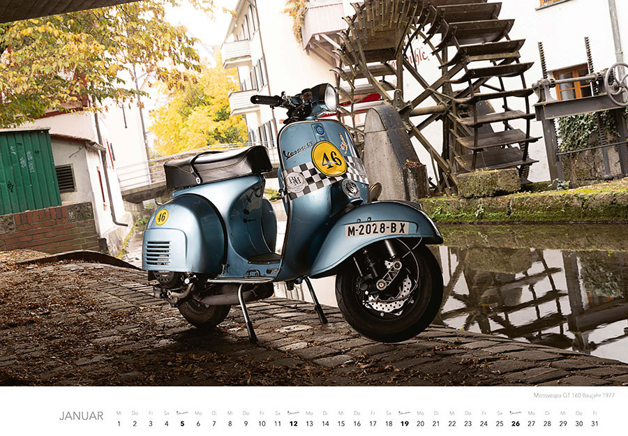 Bild: 9783966648387 | Vespa Kalender 2025 | La Dolce Vita auf zwei Rädern. Roller Kalender