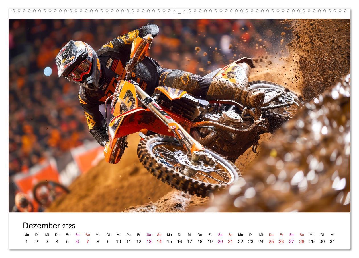 Bild: 9783457148044 | Motocross Erlebnisse (Wandkalender 2025 DIN A2 quer), CALVENDO...