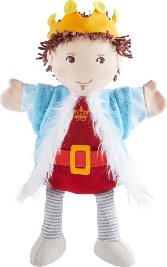 Cover: 4010168262260 | HABA 1306775001 - Handpuppe Prinz Emir, Stoffpuppe, Puppe, 30 cm