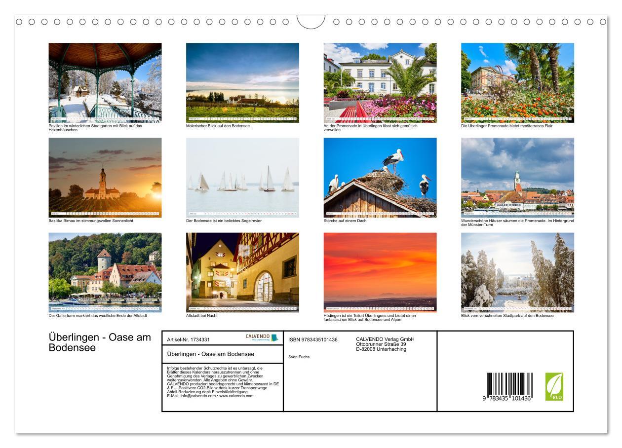 Bild: 9783435101436 | Überlingen - Oase am Bodensee (Wandkalender 2025 DIN A3 quer),...