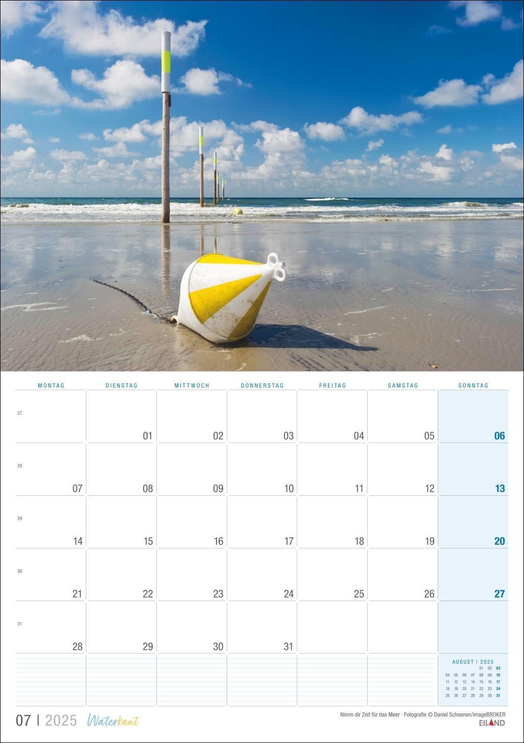 Bild: 9783964023506 | Waterkant Kalender 2025 | Eiland | Kalender | 13 S. | Deutsch | 2025