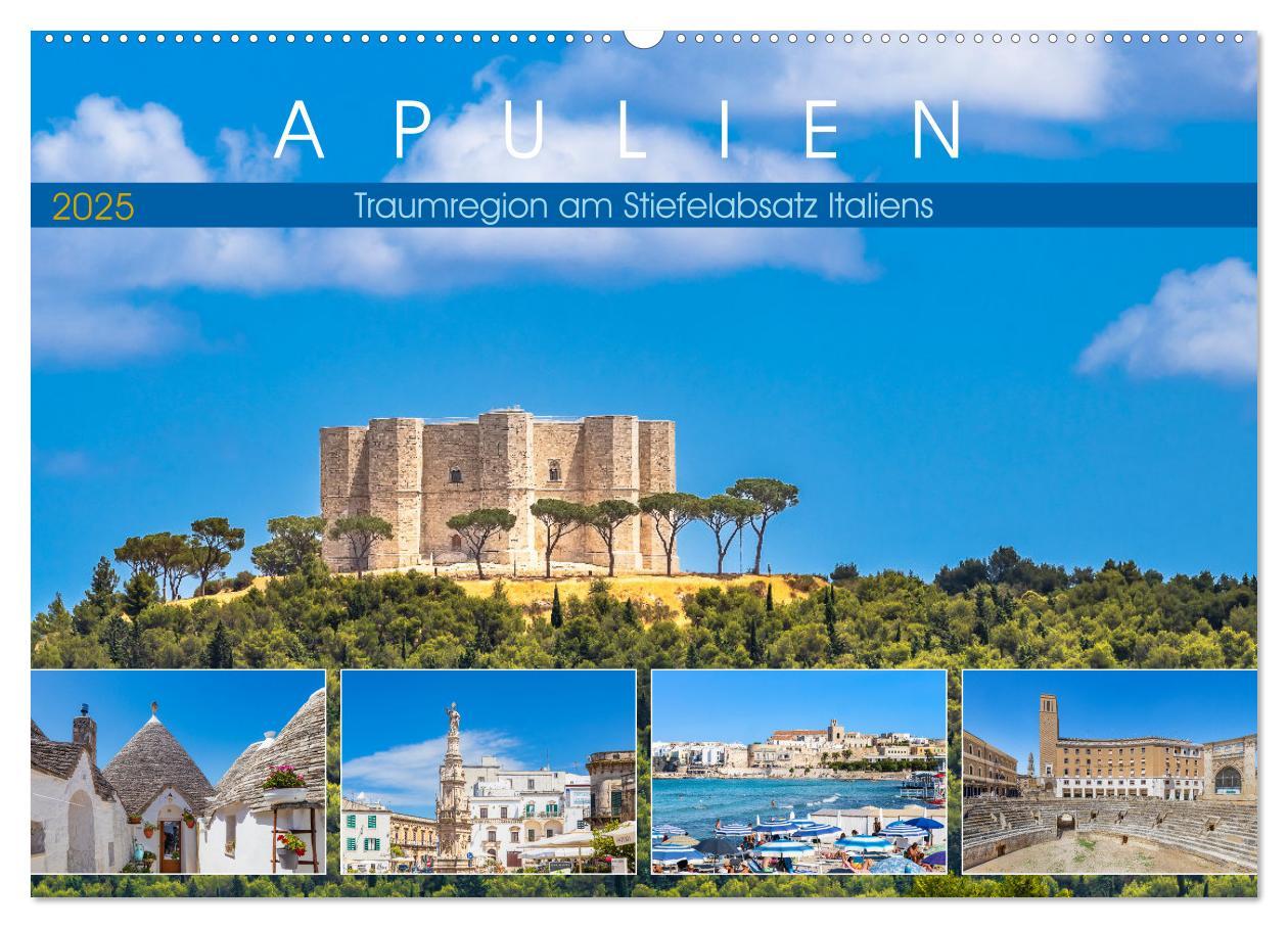 Cover: 9783383938306 | Apulien - Traumregion am Stiefelabsatz Italiens (Wandkalender 2025...