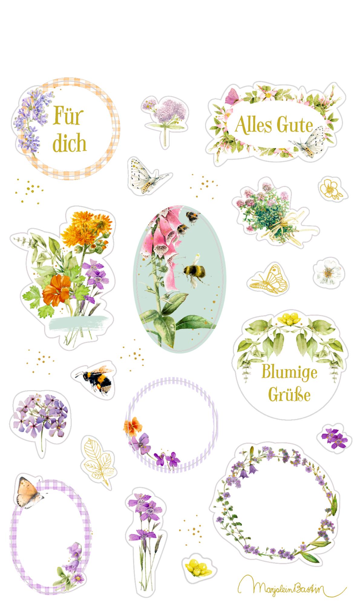 Bild: 4050003959108 | Sticker und Etiketten - Stickerbogen mit 100 Stickern | Bastin | Buch