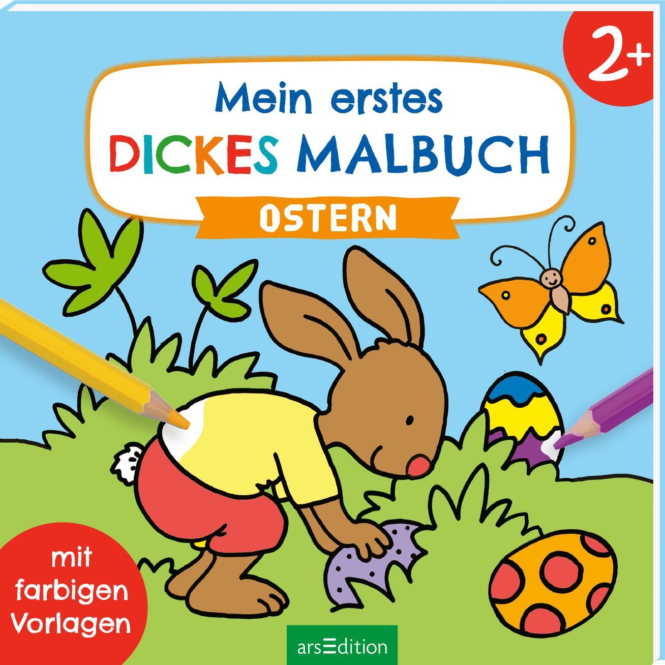 Cover: 9783845855011 | Mein erstes dickes Malbuch ab 2 - Ostern | Mit farbigen Vorlagen