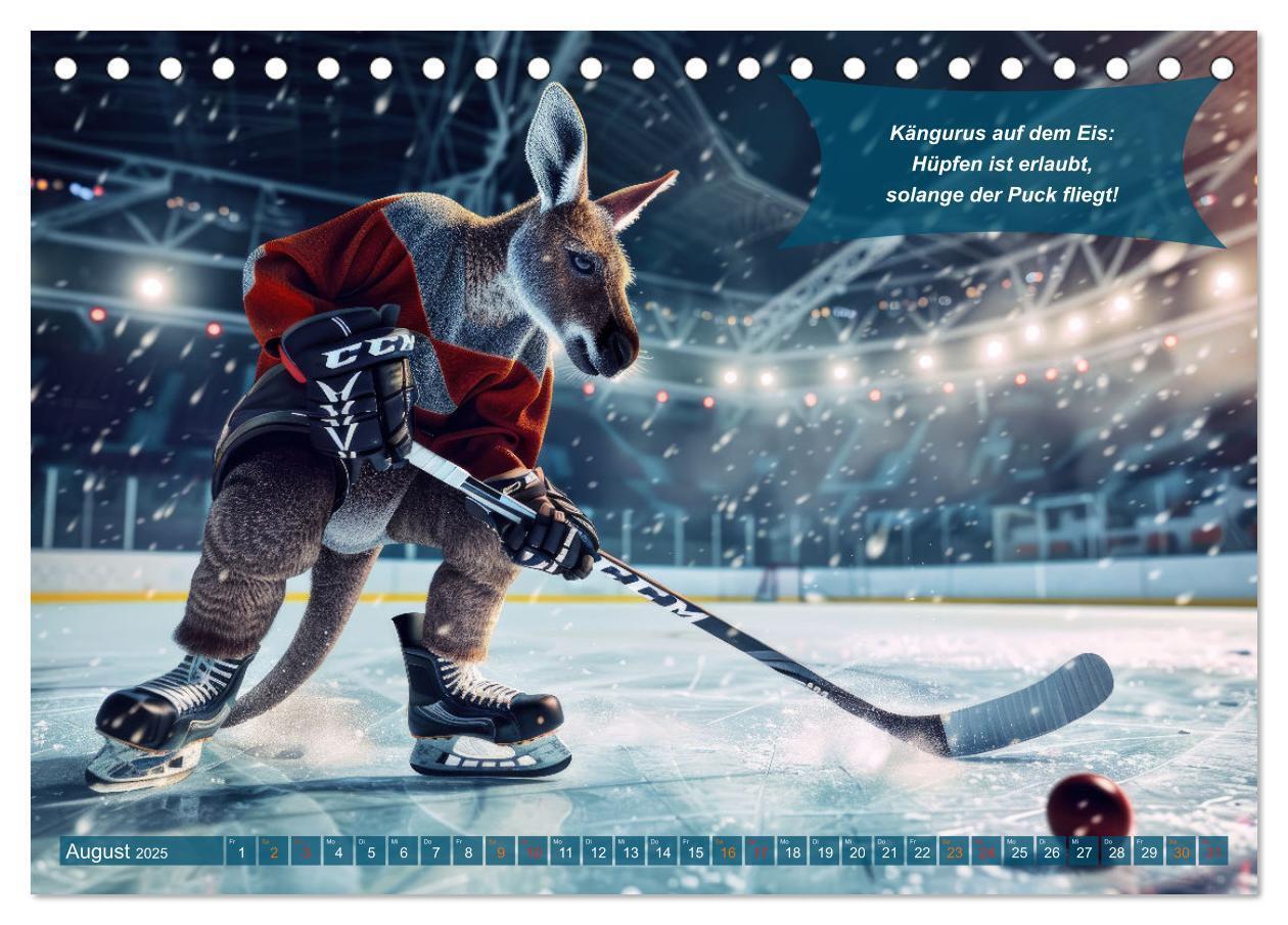 Bild: 9783457160756 | Der tierisch lustige Eishockey Kalender (Tischkalender 2025 DIN A5...