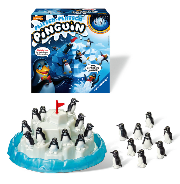 Bild: 4005556213252 | Ravensburger 21325 - Plitsch Platsch Pinguin - großer Spielspaß mit...