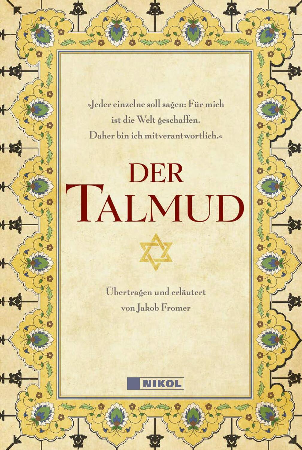 Cover: 9783868205787 | Der Talmud | Jakob Fromer | Buch | 478 S. | Deutsch | 2020